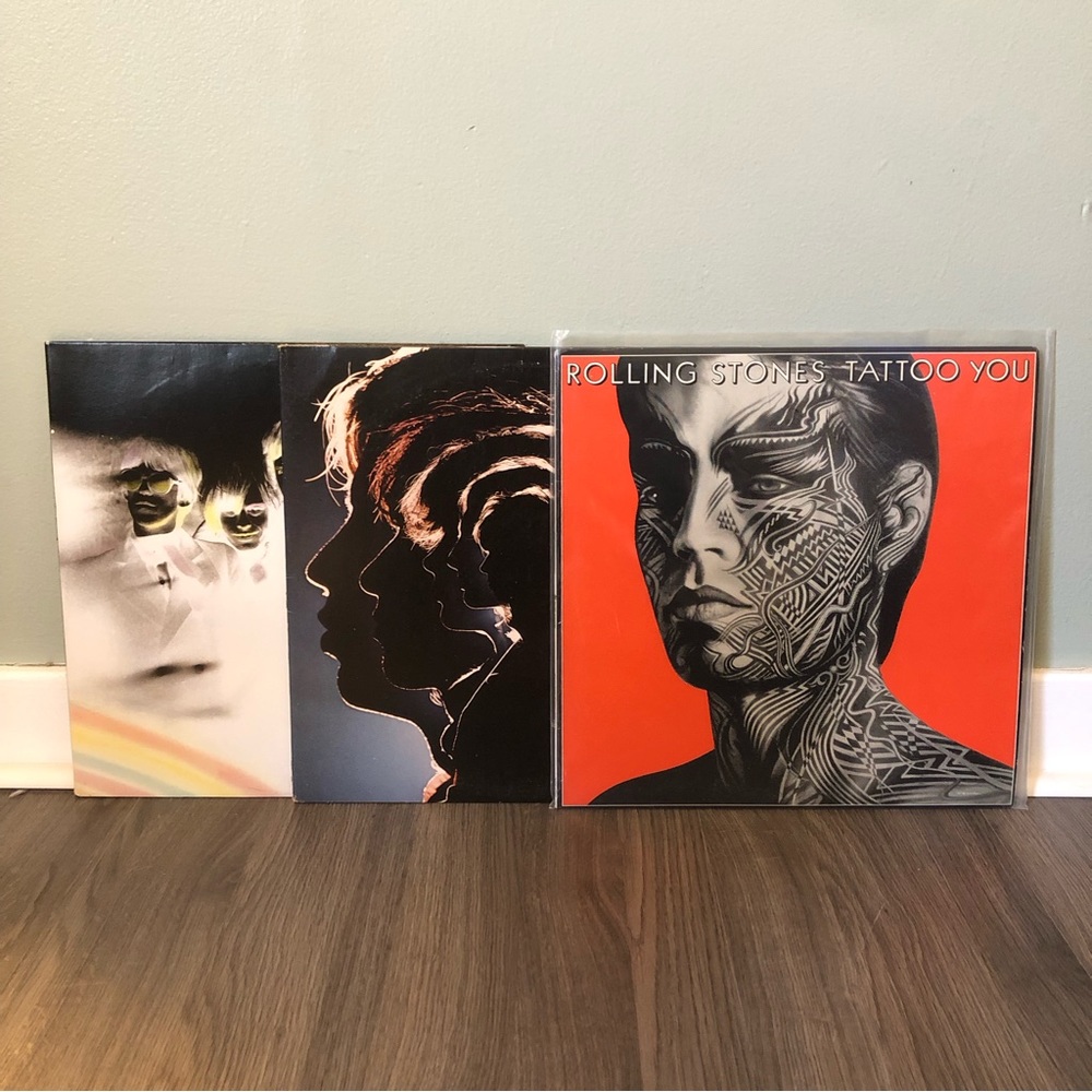 Set of three Rolling Stones Vinyl Records